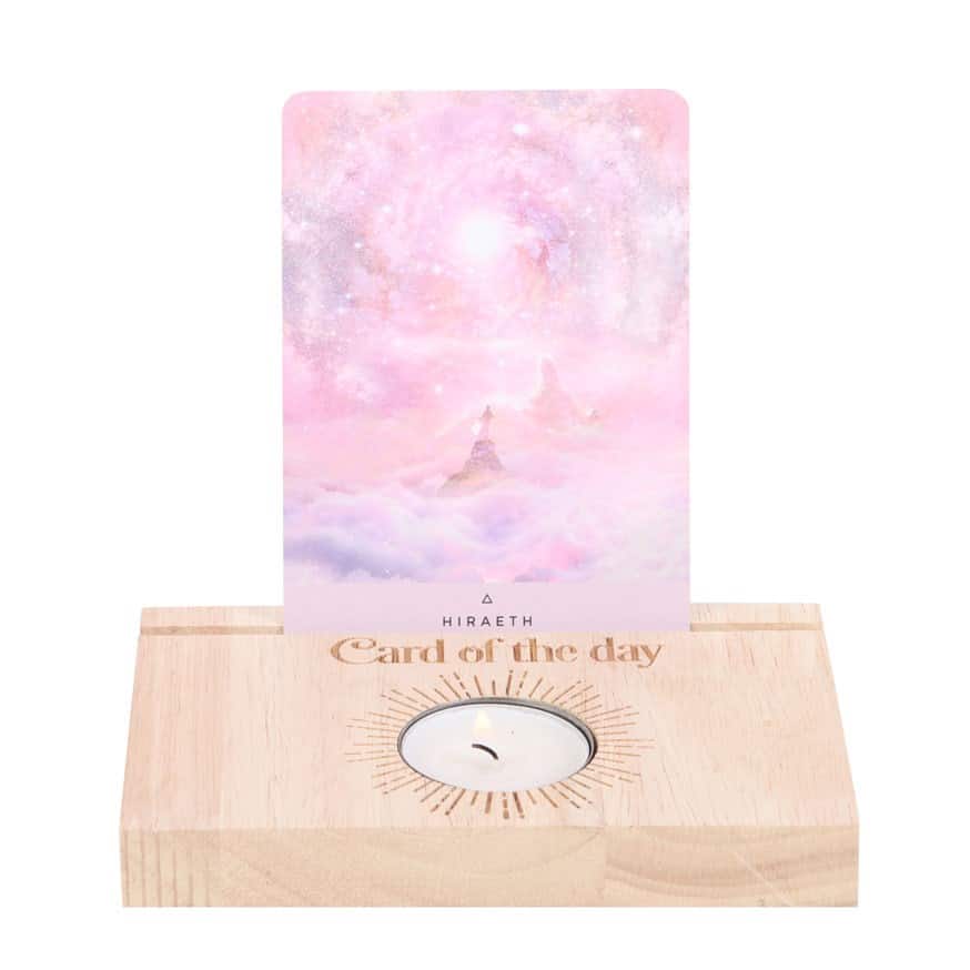 Natural Card of the Day Tarot Stand with T-Light Holder1