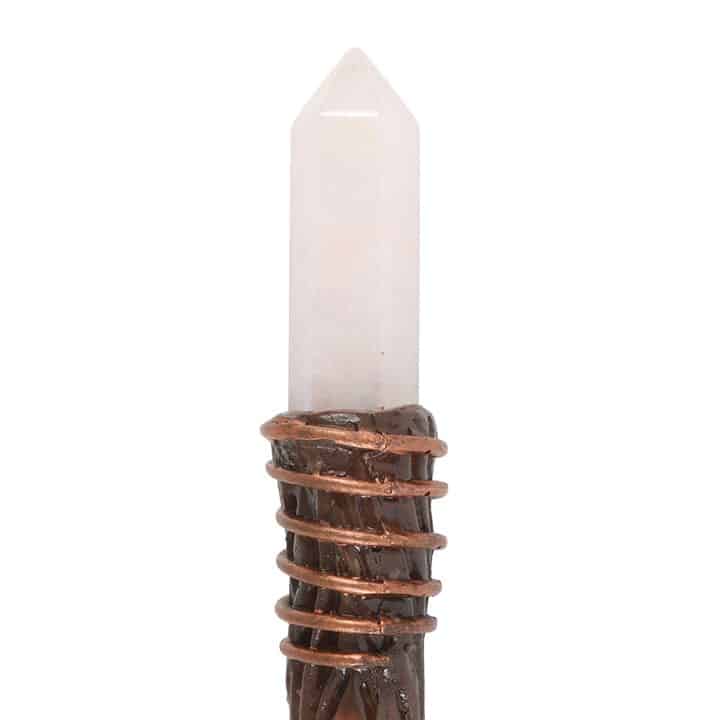 Energy Clearing Aura Quartz Crystal Wand