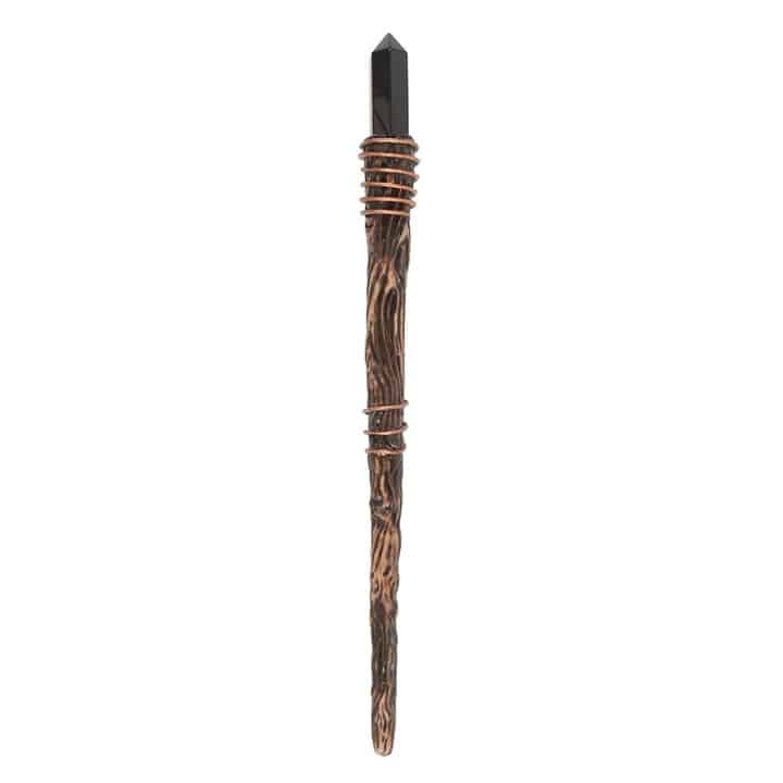 Protection Black Obsidian Crystal Wand