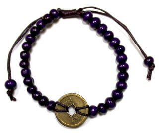 Good Luck Feng Shui Bracelet – Purple – Purple Lotus