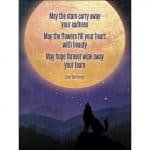 Wolf Moon Sympathy Card