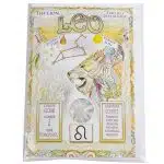 Leo Zodiac Card with Gemstone