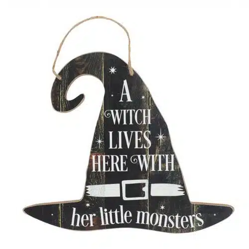 A Witch Lives Here...' Sign