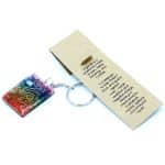 Orgonite Power Keyring - Copper & Chakra