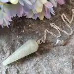Faceted Pendulum - Green Aventurine