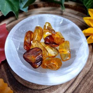 Amber Crystal Tumblestone
