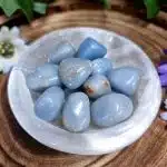 Angelite Crystal Tumblestone