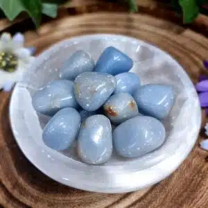 Angelite Crystal Tumblestone