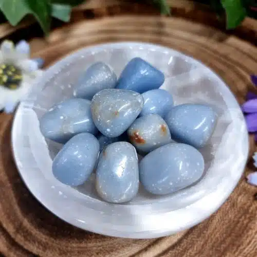 Angelite Crystal Tumblestone
