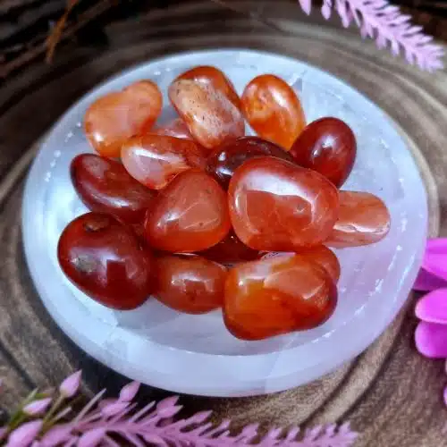 Carnelian Crystal Tumblestone