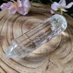 18 Sided Vogel Style Clear Natural Quartz Crystal Wand