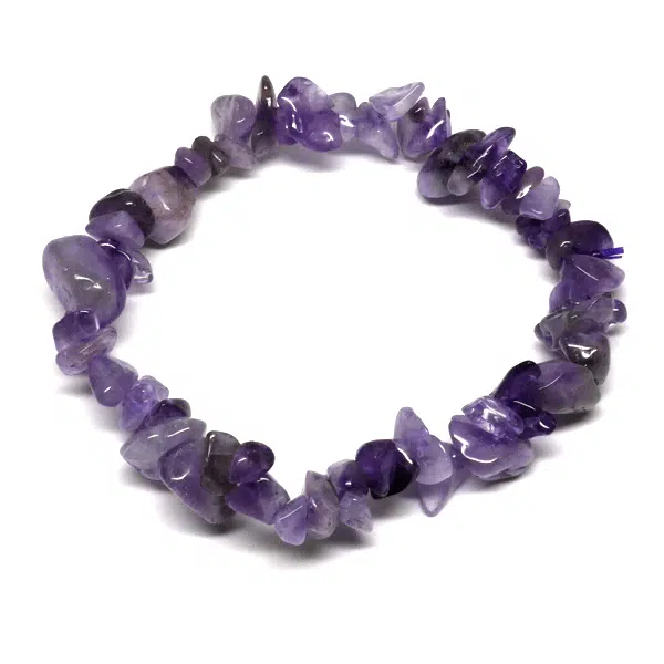 Amethyst Chip Crystal Bracelet