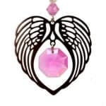 Angel Wings October Birthstone Suncatcher