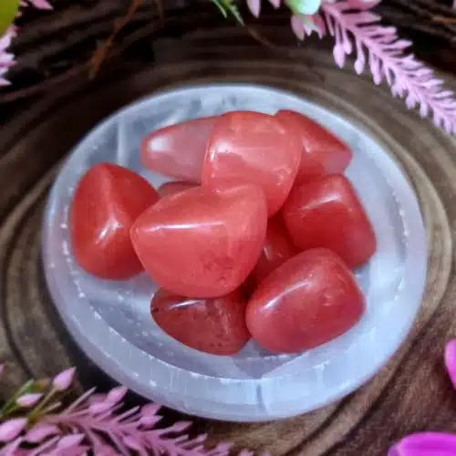 Cherry Quartz Crystal Tumblestone