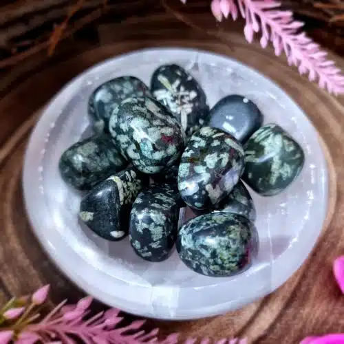 Chinese Writing Stone Crystal Tumblestone