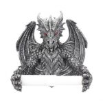 'Obsidian' Dragon Toilet Roll Holder