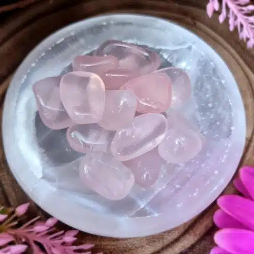 Pink Girasol Crystal Tumblestone