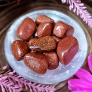 Goldstone Crystal Tumbestone