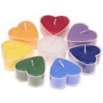 Heart Shaped Chakra Candle Set