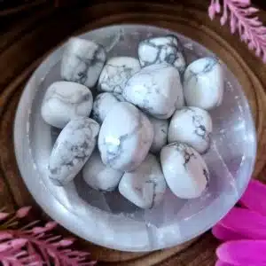 White Howlite Crystal Tumblestone