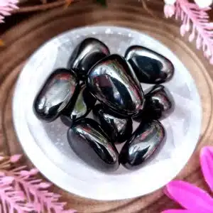 Jet Crystal Tumblestone