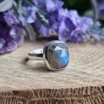 Labradorite Faceted Ring