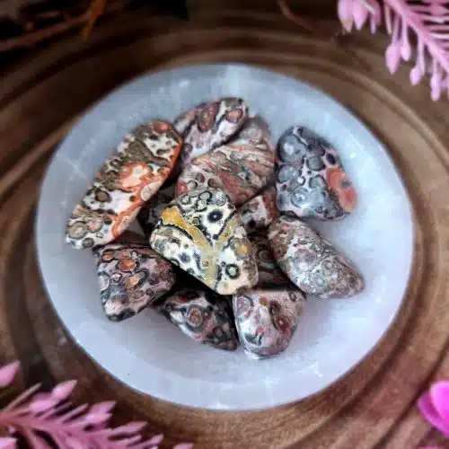 Leopardskin Jasper Crystal Tumblestone