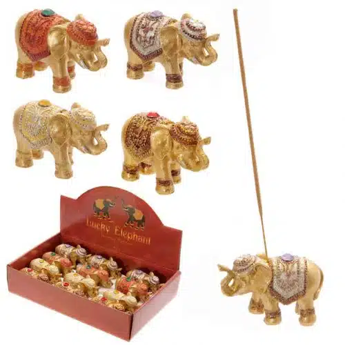 Lucky Elephant Incense Stick Holder