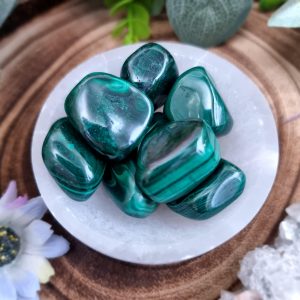 Malachite Crystal Tumblestone