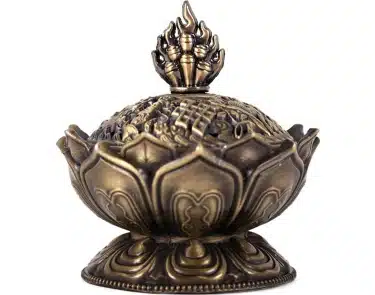 Metal Lotus Cone Incense Holder