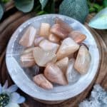 Peach Moonstone Crystal Tumblestone