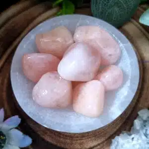 Morganite Crystal Tumblestone