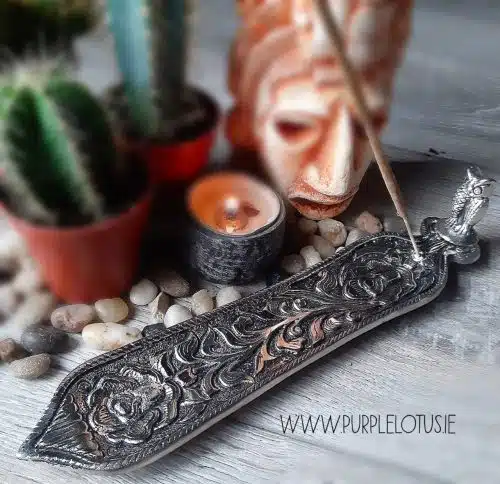 Aluminum Owl Incense Holder