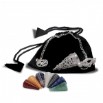 Pentragram Pendulum with 7 Chakra Stones