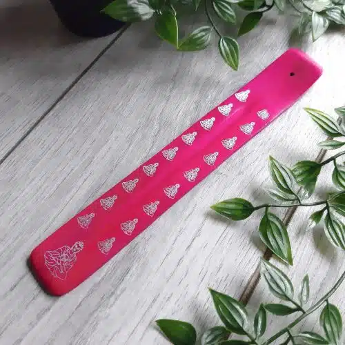 Pink Buddha Wooden Incense Holder