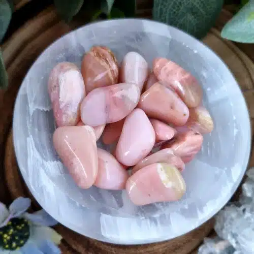 Pink Opal Crystal Tumblestone