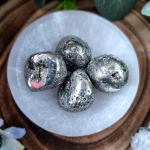 Pyrite Crystal Tumblestone