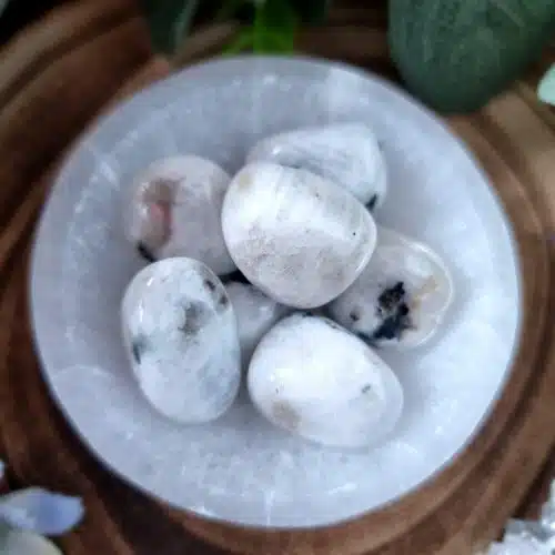 Rainbow Moonstone Crystal Tumblestone