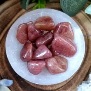 Raspberry Aventurine Crystal Tumblestone