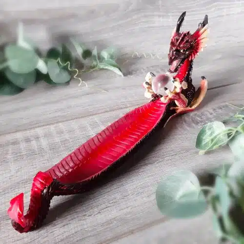 Red Dragon Incense Holder