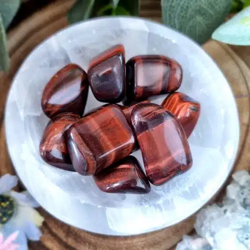 Red Tigers Eye Crystal Tumblestone