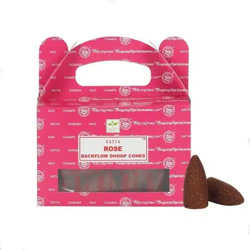 Satya Backflow Incense Cones - Rose