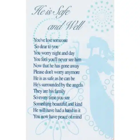 Safe and Well Wallet Card