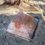 Orgone Generator Pyramid - Rose Quartz