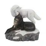 Snow Kisses Wolf Figurine