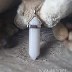 Crystal Point Pendant - Snow Quartz