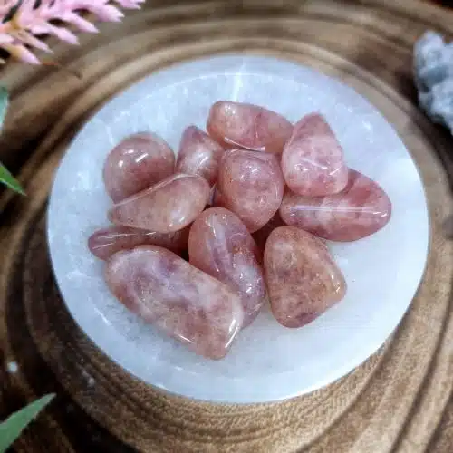 Strawberry Quartz Crystal Tumblestone