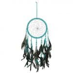 Peacock Feather Dreamcatcher - Turquoise