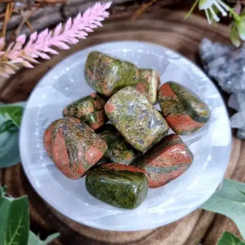 Unakite Crystal Tumblestone