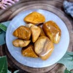 Yellow Jasper Crystal Tumblestone